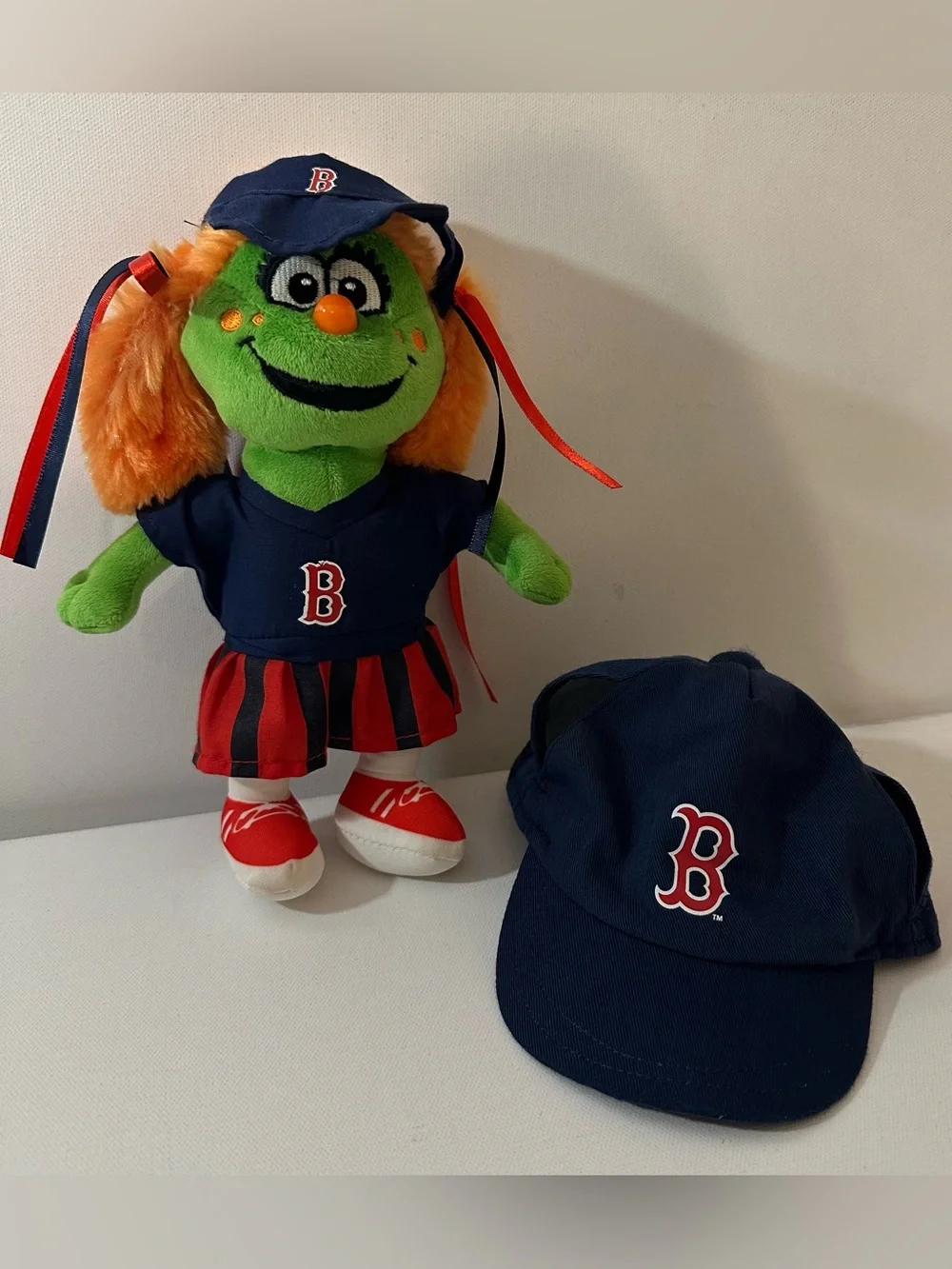 MLB BOSTON RED SOX BUILD A BEAR HAT + TESSIE PLUSH
